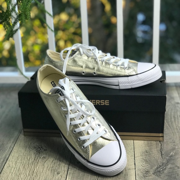 Converse Other - NWT Converse Ctas OX Light Gold M AUTHENTIC